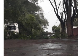 Defesa Civil de Luc�lia contabiliza estragos pelo temporal e deve decretar situa��o de emerg�ncia