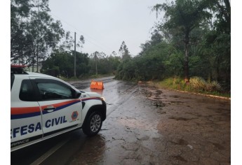 Defesa Civil de Luc�lia contabiliza estragos pelo temporal e deve decretar situa��o de emerg�ncia