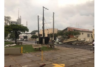 Defesa Civil de Luc�lia contabiliza estragos pelo temporal e deve decretar situa��o de emerg�ncia