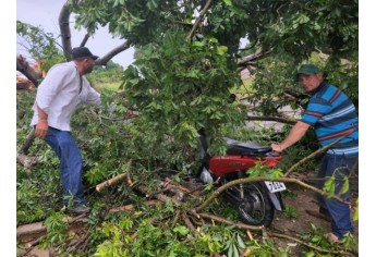 Defesa Civil de Luc�lia contabiliza estragos pelo temporal e deve decretar situa��o de emerg�ncia