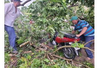 Defesa Civil de Luc�lia contabiliza estragos pelo temporal e deve decretar situa��o de emerg�ncia