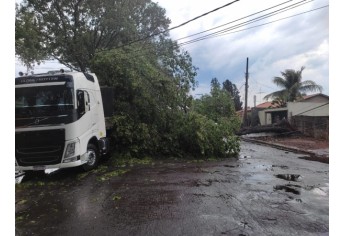 Defesa Civil de Luc�lia contabiliza estragos pelo temporal e deve decretar situa��o de emerg�ncia