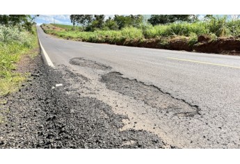 Vicinal do Salto Botelho: novo recape de R$ 21,7 milh�es tem dezenas de pontos cr�ticos e crateras