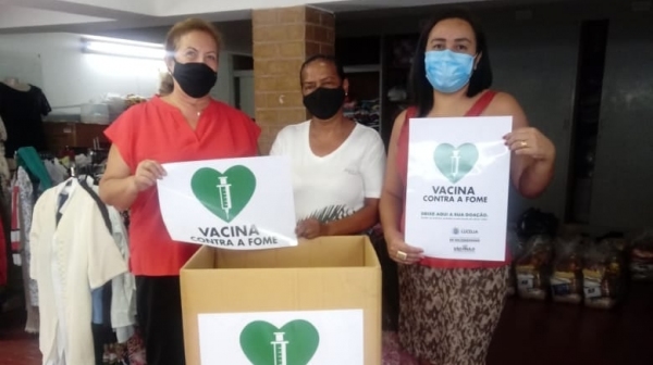 Luc�lia aderiu � campanha. A doa��o � volunt�ria e n�o impede a vacina��o (Da Assessoria).