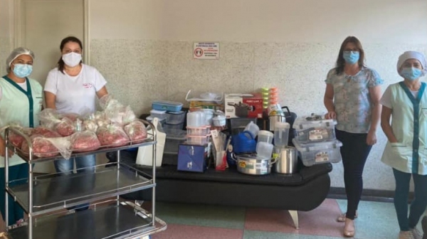 Doa��es realizadas pela Cocipa foram recebidas pela equipe da Santa Casa (Divulga��o/Santa Casa).