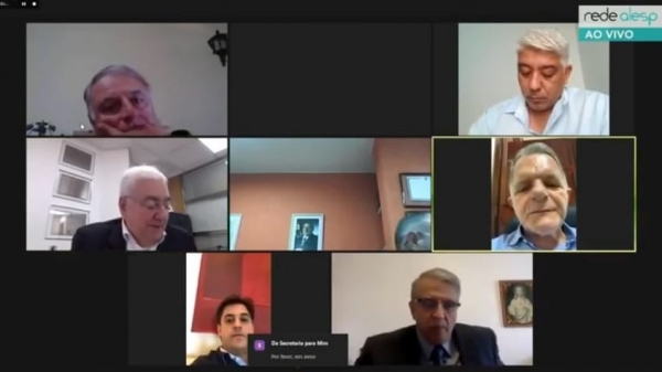 Reuni�o virtual da Comiss�o de Atividades Econ�micas da Assembleia Legislativa do Estado de S�o Paulo (Reprodu��o).