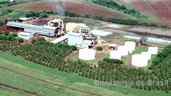 Parque industrial da Bioenergia do Brasil, em Luclia (Divulgao).
