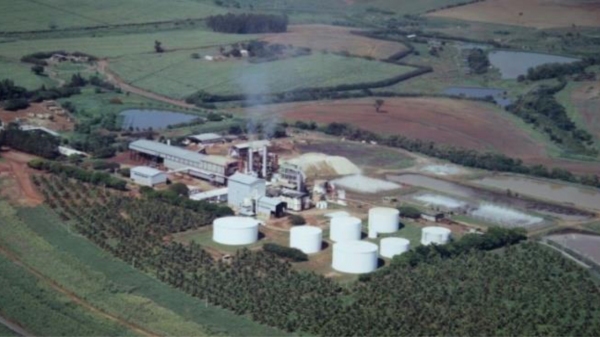 Planta industrial da Bioenergia do Brasil, em Luc�lia (Reprodu��o/Datagro).