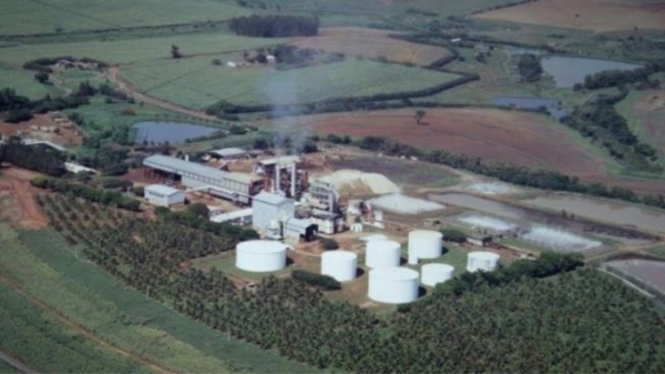 Planta industrial da Bioenergia do Brasil, em Luclia (Reproduo/Datagro).