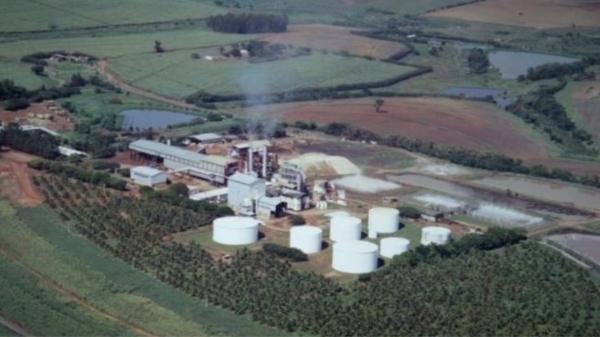 Planta industrial da Bioenergia do Brasil, em Luc�lia (Reprodu��o/Datagro).