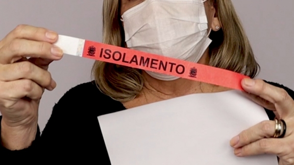 Pulseira para identificar moradores com Covid-19 tem projeto de lei de autoria legislativa aprovado pela C�mara de Luc�lia, por�m vetado pelo poder executivo (Reprodu��o/PM Rancharia).