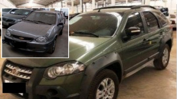 Ve�culos destinados a In�bia Paulista (Imagens cedidas/RFB).