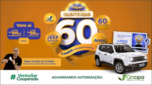 Premia��o � comemorativa aos 60 anos da Cocipa (Divulga��o/Cocipa).