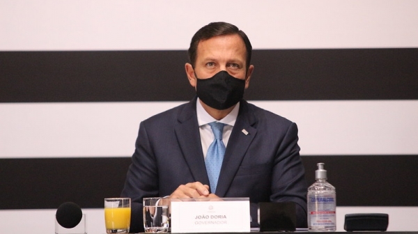 Por ora, Doria n�o se afastar� de suas fun��es e seguir� trabalhando � dist�ncia, cabendo ao Vice-Governador Rodrigo Garcia a participa��o em atos presenciais e entrevistas coletivas no Pal�cio dos Bandeirantes (Foto: Governo de SP).