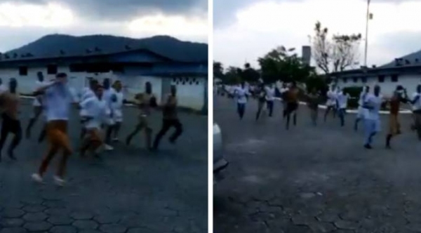 Houve fuga em massa de presos do Centro de Progress�o Penitenci�ria de Mongagu� (Reprodu��o).