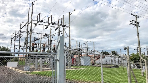 Subesta��o da Energisa em Luc�lia (Foto: Aqui Luc�lia).