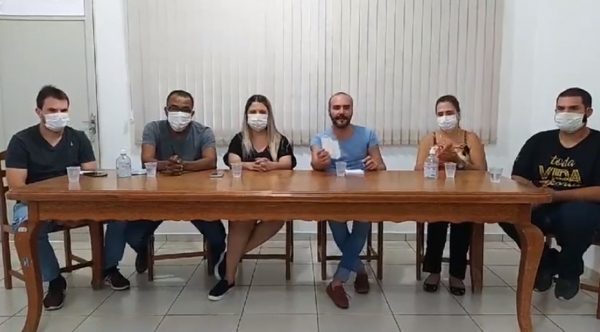 An�ncio do primeiro caso positivo de Covid-19, em Luc�lia, com a morte do paciente, aconteceu na tarde deste s�bado (Reprodu��o).