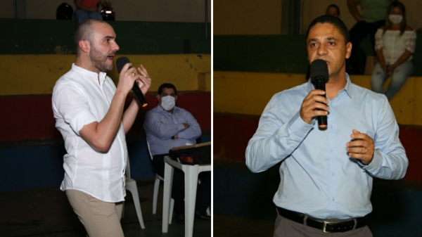 Carlos Ananias Junior e Luiz da Loja foram definidos pré-candidatos a prefeito e vice-prefeito em Lucélia, pela coligação dos partidos PTB, PSD e PSDB (Fotos: Flávio Freitas).