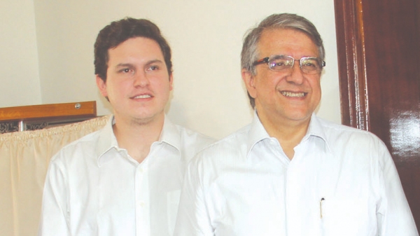 Deputado federal Enrico Misasi e o deputado estadual Reinaldo Alguz (Foto: Portal Regional/Dracena).