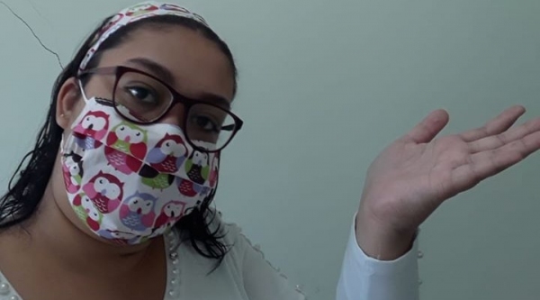 Gabriella Gomes de Andrade tem alta hospitalar e volta para casa, onde ficar� sob isolamento domiciliar (Divulga��o).