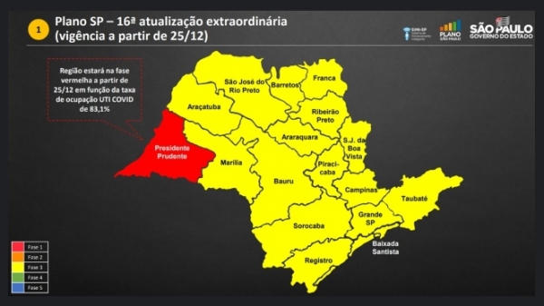 Nova atualiza��o do Plano SP, que passa a vigorar em 25 de dezembro (Divulga��o/GovSP).