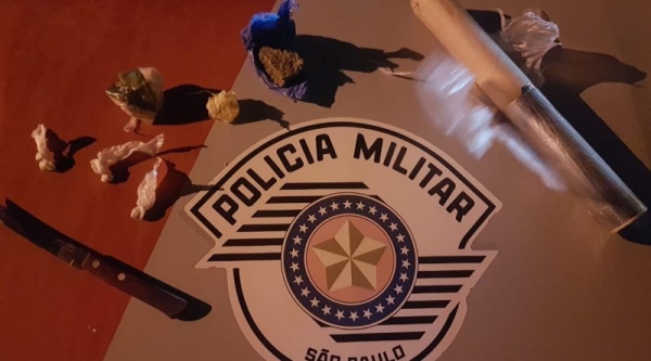 Droga foi apreendida pelos policiais (Cedida/PM).