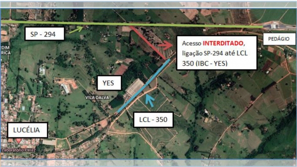 Trecho que vai receber interdi��o tempor�ria, para melhorias, pr�ximo ao IBC/Yes (Divulga��o/PML).