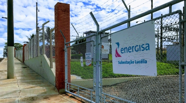 Subesta��o da Energisa em Luc�lia (Foto: Aqui Luc�lia).